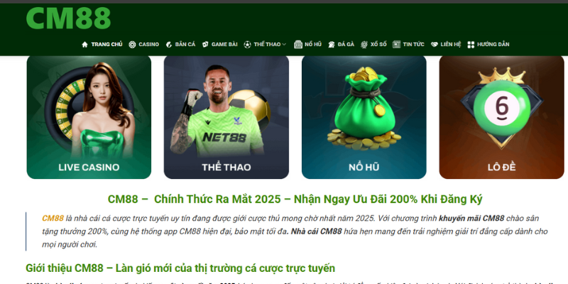 Những link vào CM88 mới nhất an toàn và hoạt động ổn định